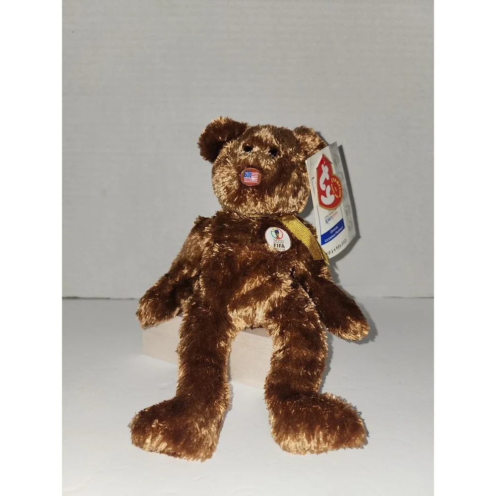 Ty Beanie Babies 2002 Fifa World Cup USA Soccer Champion‎ Teddy Bear Plush
